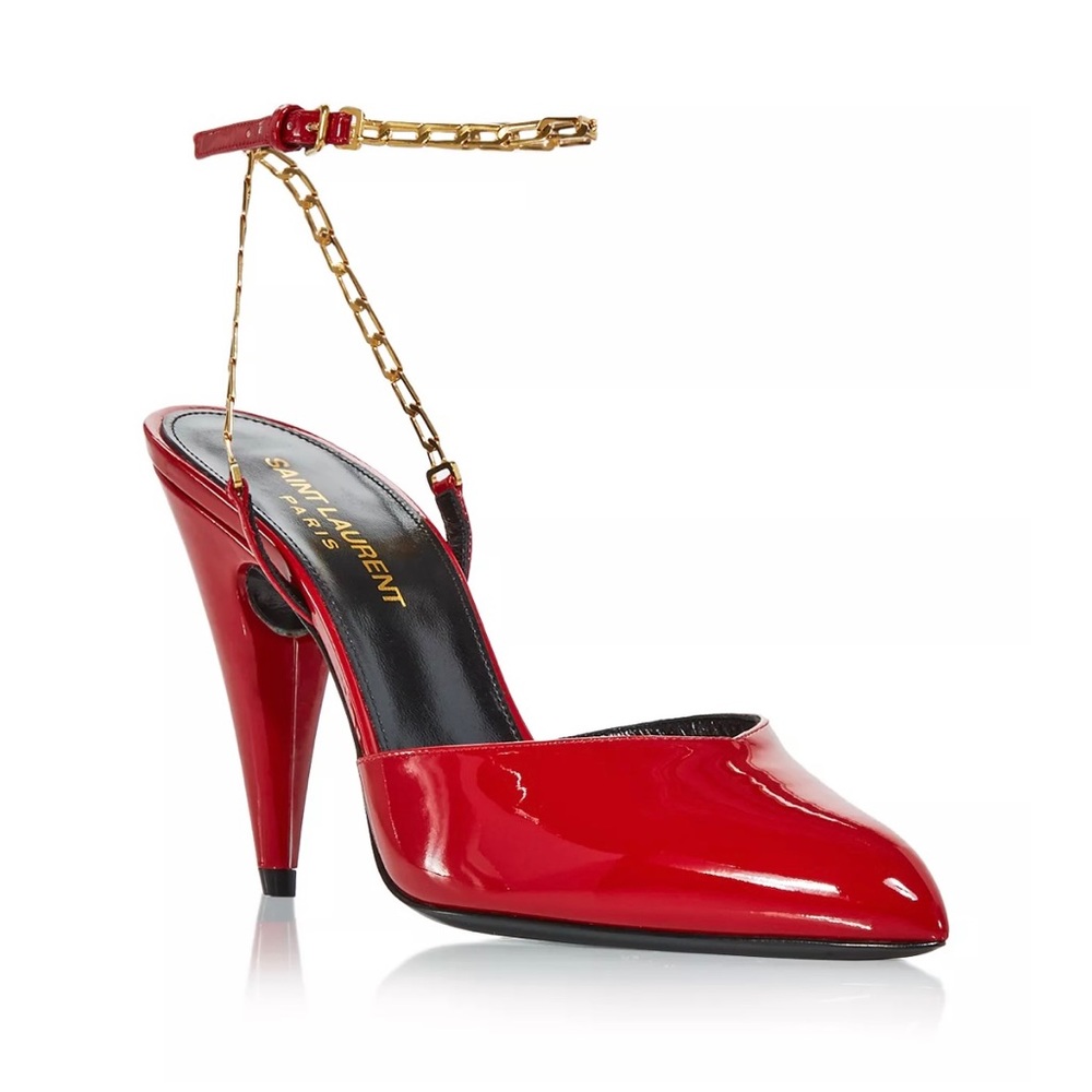 YSL Kira 95 chain heels